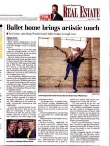 Newspaper article about ballet