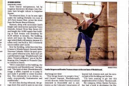 Newspaper article about ballet