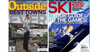"Outside" and "Ski" magazine covers