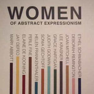 "Women of abstract impressionism" infographic
