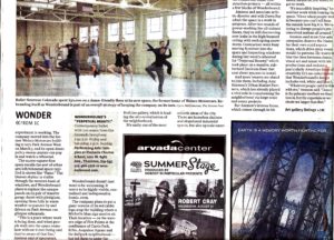 Newspaper article about ballet