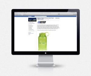 Nalgene facebook post on computer