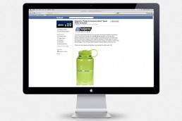 Nalgene facebook post on computer