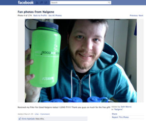 Man with Nalgene waterbottle