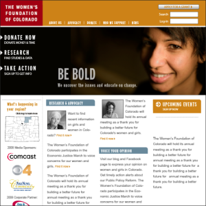 The women's foundation of Colorado website