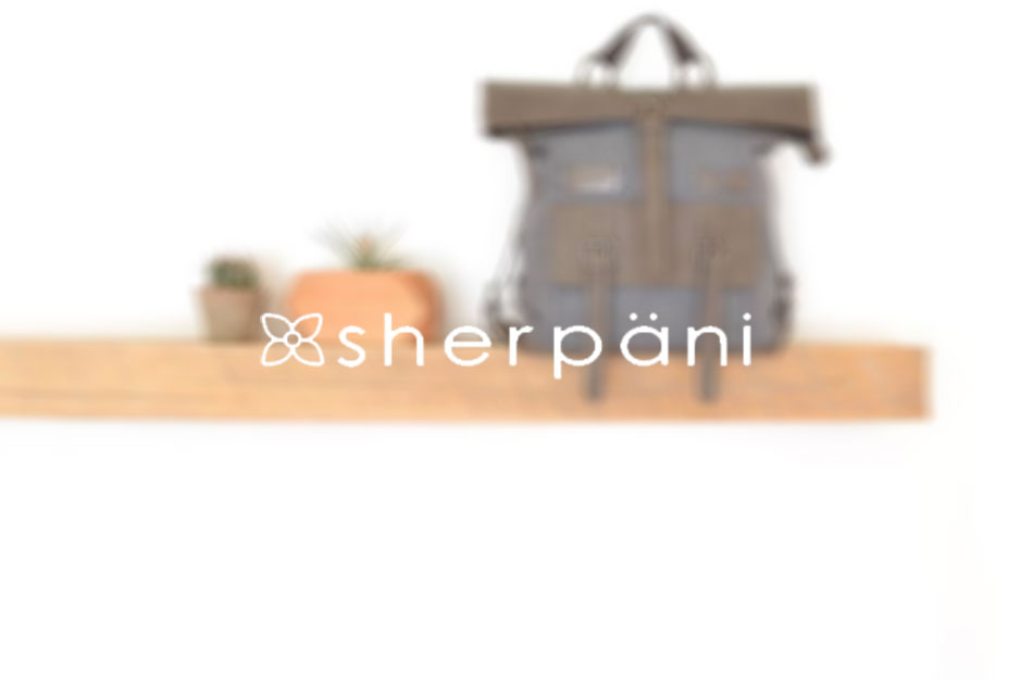 "Sherpani" logo