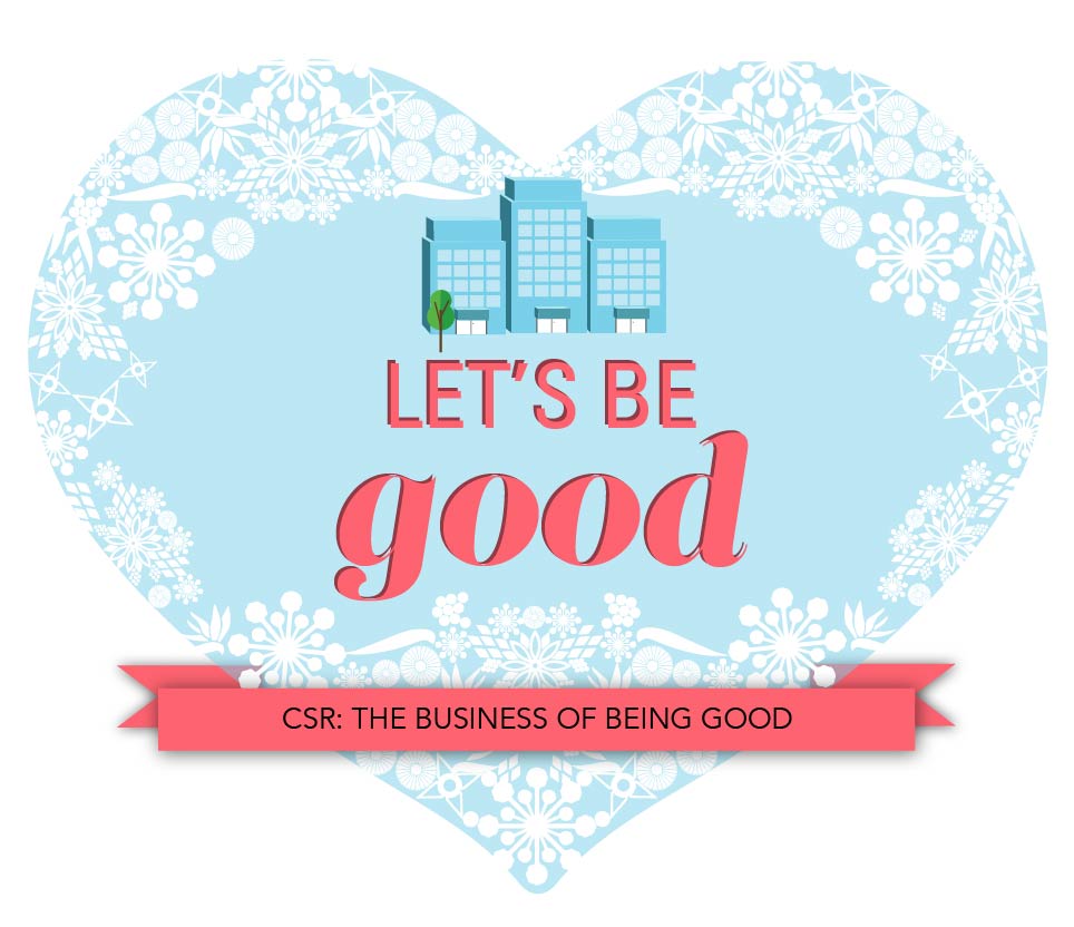 "Let's be good" graphic
