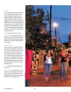 Article clipping with people walking on sidewalk