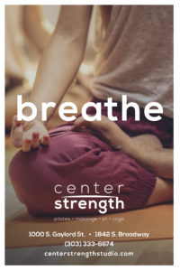 "Breath" Center Strength poster