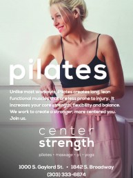 Pilates poster ad
