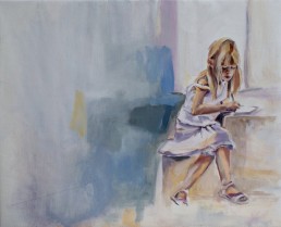 Neva Bergemann painting of little girl