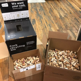 Corks in boxes for Recork