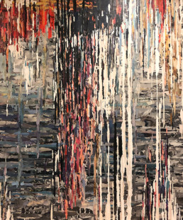 vertical painting collage_by Doug Haeussner