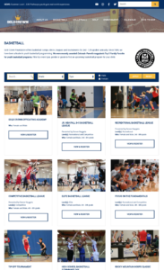 Gold Crown Foundation website basketball page