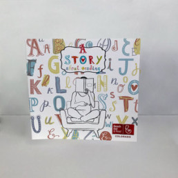 A Story about reading cover with lady illustration
