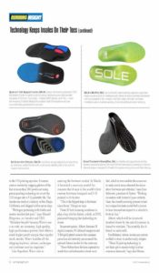 Running Insight Magazine inside Sole insole